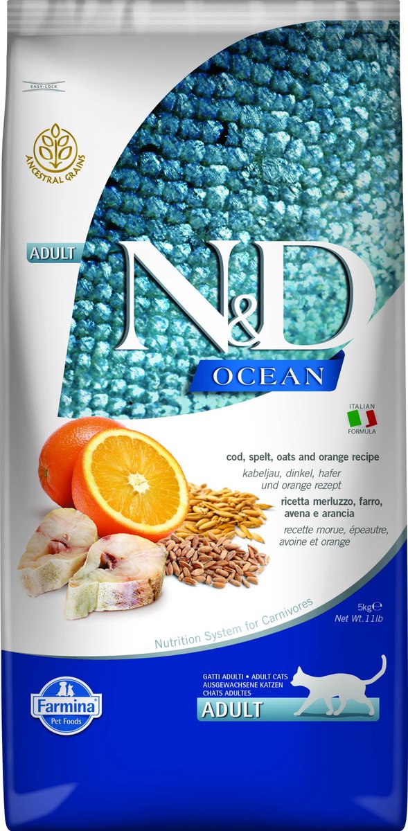 N&D N&D Ocean kattenvoeding Kabeljauw 5 kg