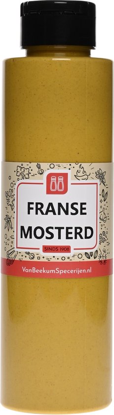moutarde française | Flacon compressible 500 ml | Van Beekum Specerijen