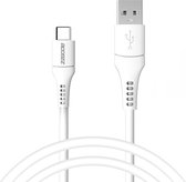 Accezz Kabel - USB C naar USB A Kabel - 1 meter - USB C Oplader Kabel - Wit