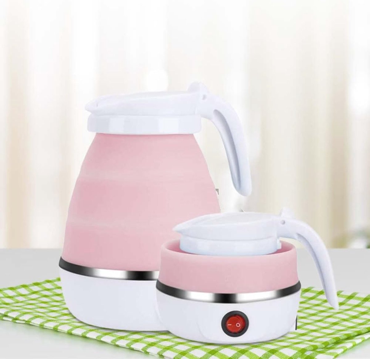 Opvouwbare Elektrische Waterkoker 0,6L - Ideaal voor Reizen en Camping
