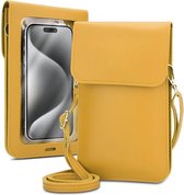 Mobielhoesje geschikt voor Motorola MOTO G5 in GEEL Etui Case Cover Handtas voor dames