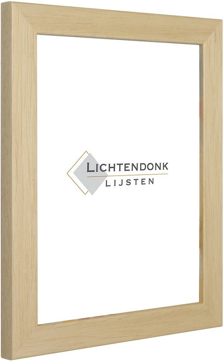Lichtendonk Fotolijst Blank - Strak Profiel - Fotomaat 30x30 - Ontspiegeld Glas - Art.nr. 26-10