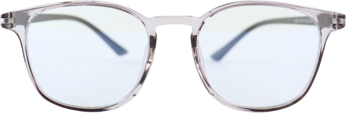 Montour Blauw Licht Bril Zonder Sterkte - JUDE - Rond Model - Brown - Computerbril - Blue Light Glasses