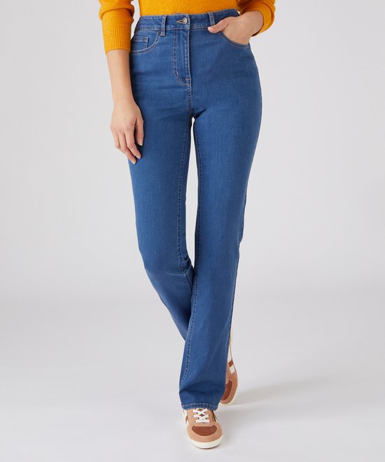 Damart - Jeans straight fit, Perfect Fit by Damart - Dames - Blauw - 50