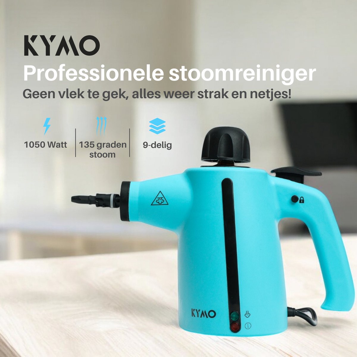 Kymo Handstoomreiniger Plus – 4 bar, 10+ min stoom thumbnail 2
