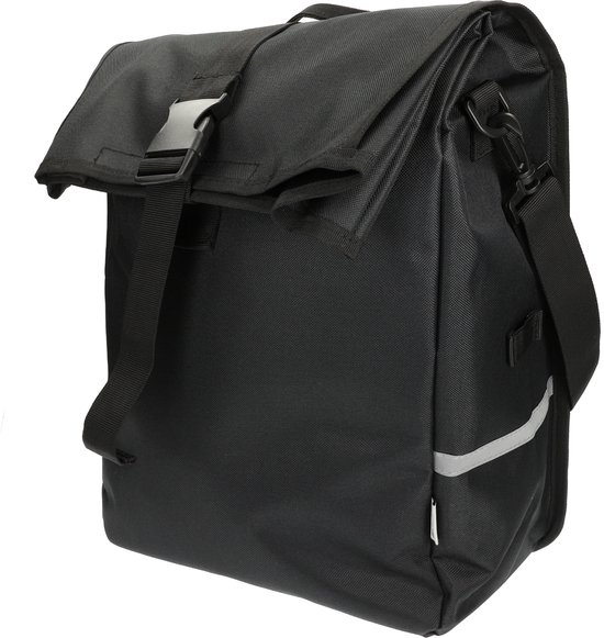 Sacoche Vélo Edge Leisure 18 Litres - 48x30x15 Cm - Noir - Neuve