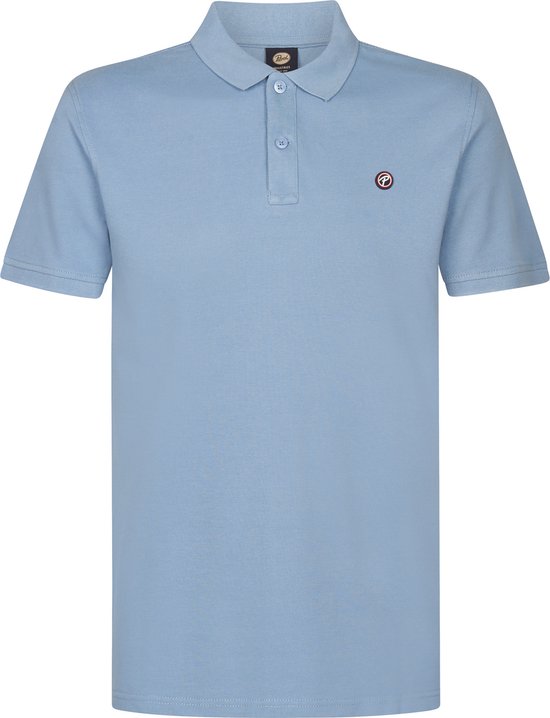 Petrol Industries Heren Polo Shirt - Korte Mouw - Katoen - Herenkleding - Blauw - Maat XXL