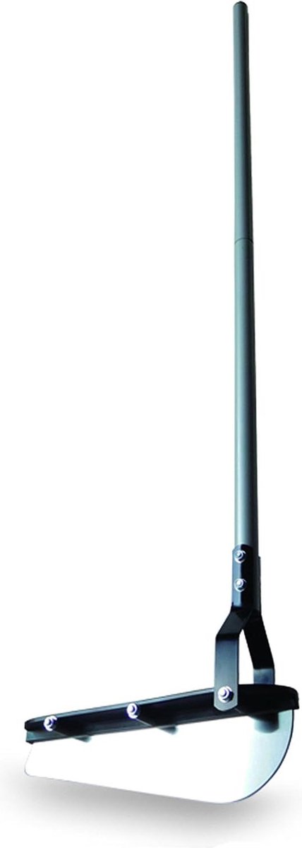 Bol.com Graskantensnijder - Complete set met 30 cm chroomstalen lemmet - Handmatige gazonrandtrimmer met 105 cm metalen handvat aanbieding