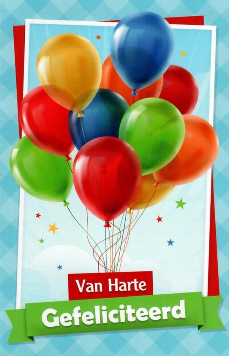 Wenskaart | 10 stuks | Happy birthday