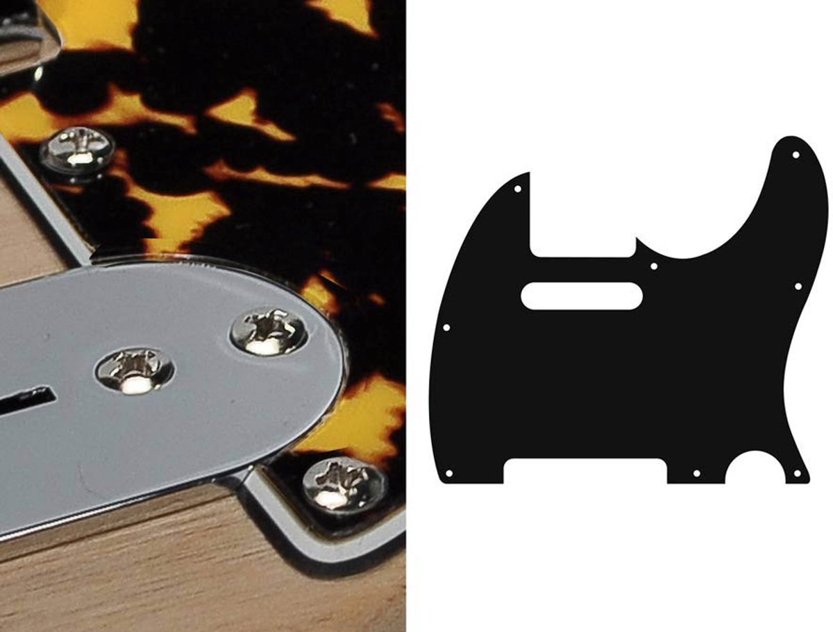 Boston TE-310-WCY pickguard, Teaser, standard, 3 ply, wildcat yellow