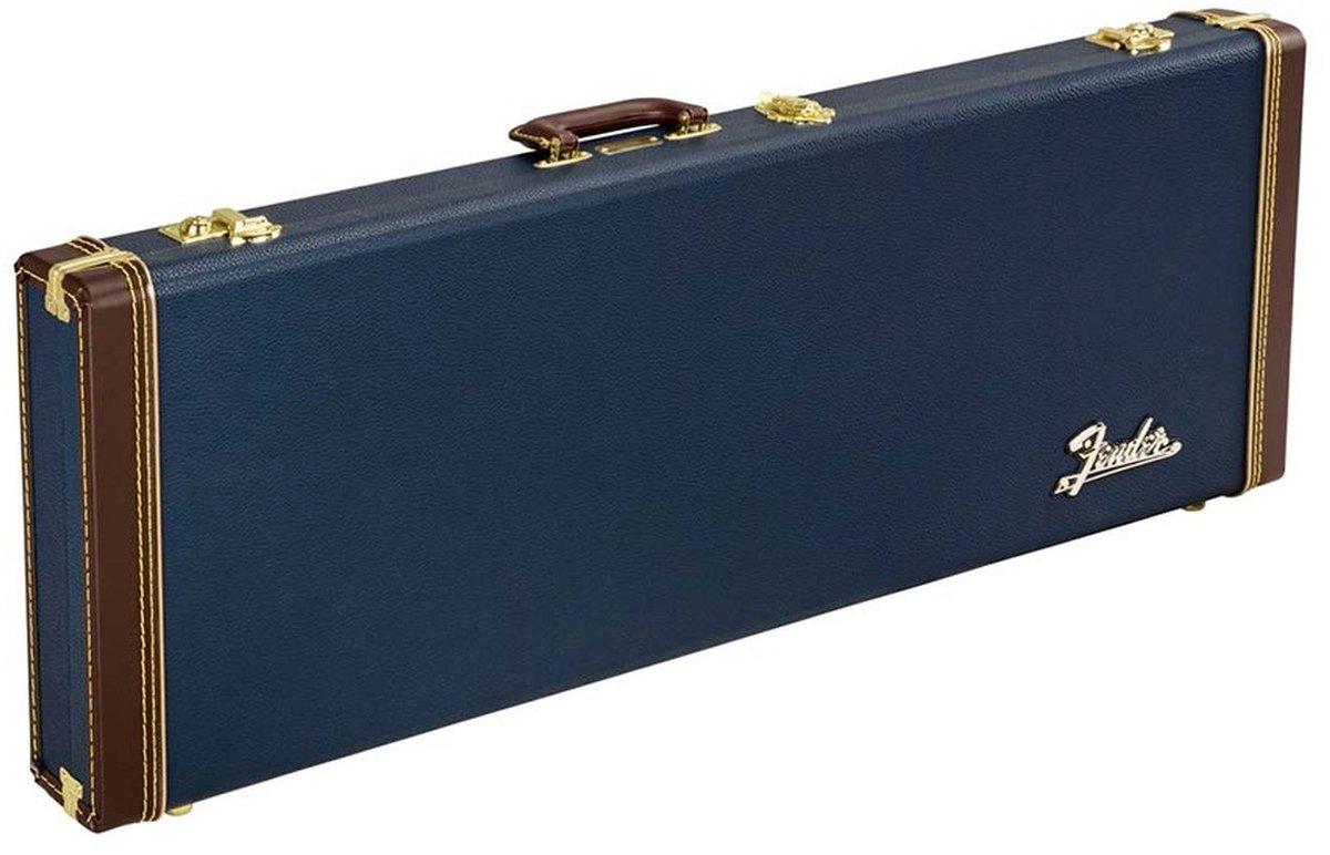 Fender Classic Series Wood Case voor Strat en Tele navy blue