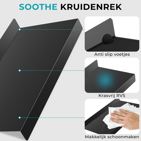 Deco haus® Kruidenrek Met Kruidenpotjes, 4-Laags Metalen