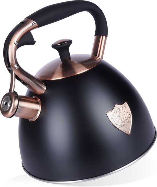 Bouilloire sifflante en acier inoxydable Zwart 3 l - Bouilloire avec sifflet - Bouilloire