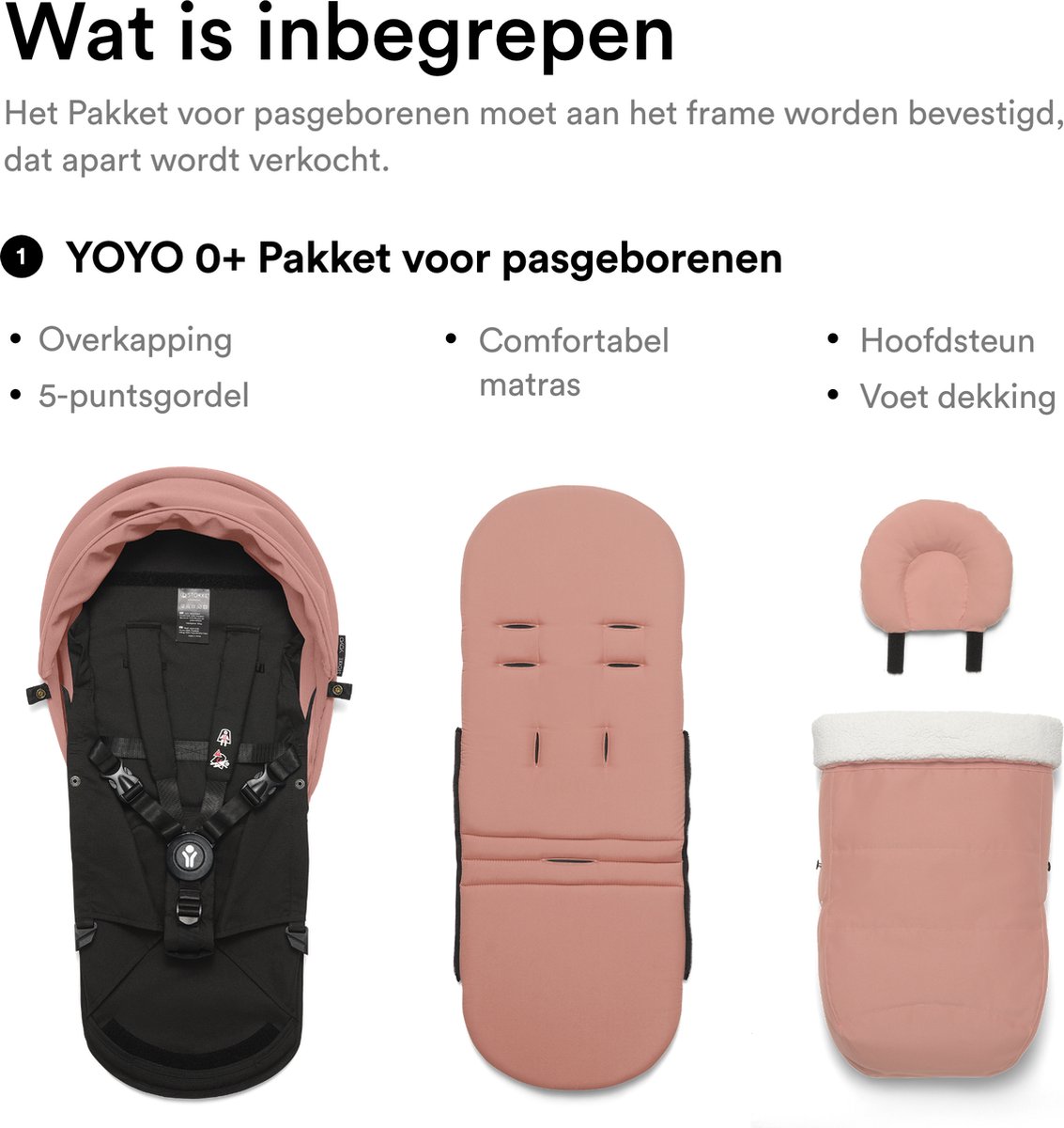 Stokke YOYO 0+ Newborn Pack met Matras (EAN: 7040356462063) - afbeelding 2