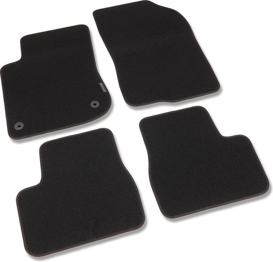Tapis de voiture Peugeot 208 - Année de construction : 2012 - 11/2019 - Ajustement d'origine - 4 pièces - Feutre aiguilleté