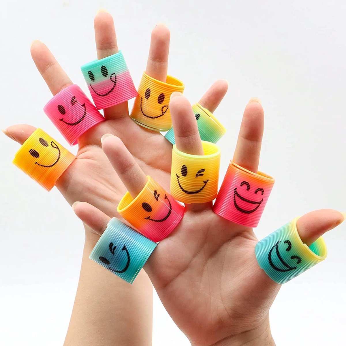 Partizzle 30x Traploper Klein Speelgoed Pakket - Trapveer Uitdeelcadeautjes - Slinky Grabbelton Traktatie Cadeautjes - Sensorisch / Fidget Toys - Voor Kinderen & Peuters — afbeelding 7