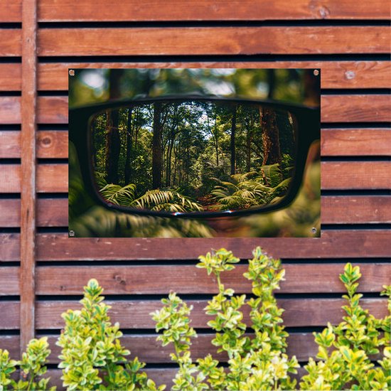MuchoWow Tuinposter – 60x90 Cm – Helderblauwe Lucht – PVC – UV-bestendig – Met 20 Kabelbinders – Voor Balkon En Terras