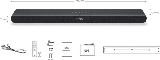 TCL TS8111 - Soundbar - Home Cinema - Dolby Atmos - Ingebouwde Subwoofer - Zwart van TCL — afbeelding 3