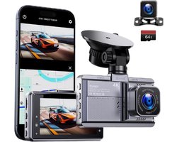 EVARY® Dashcam Voor Auto - Dual Dashcam Voor Auto - Dashcam Auto - Dashcam Voor Auto Voor en Achter - Dashcam Auto Voor en Achter - Dashcam Voor Auto Met Wifi - Dashcam Wifi