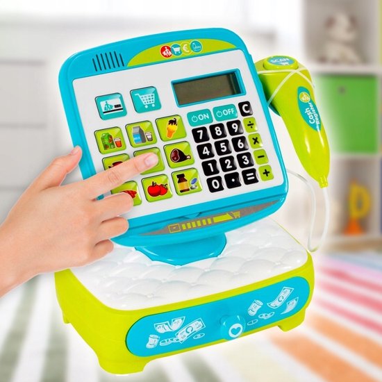 Caisse Enregistreuse Enfants 47 Pièces Avec Scanner Et Chariot - Jeu Supermarché Jeu De Rôle Magasin Caisse Enregistreuse Enfants 47 Pièces Avec Scanner Et Chariot - Jeu Supermarché Jeu De Rôle Magasin