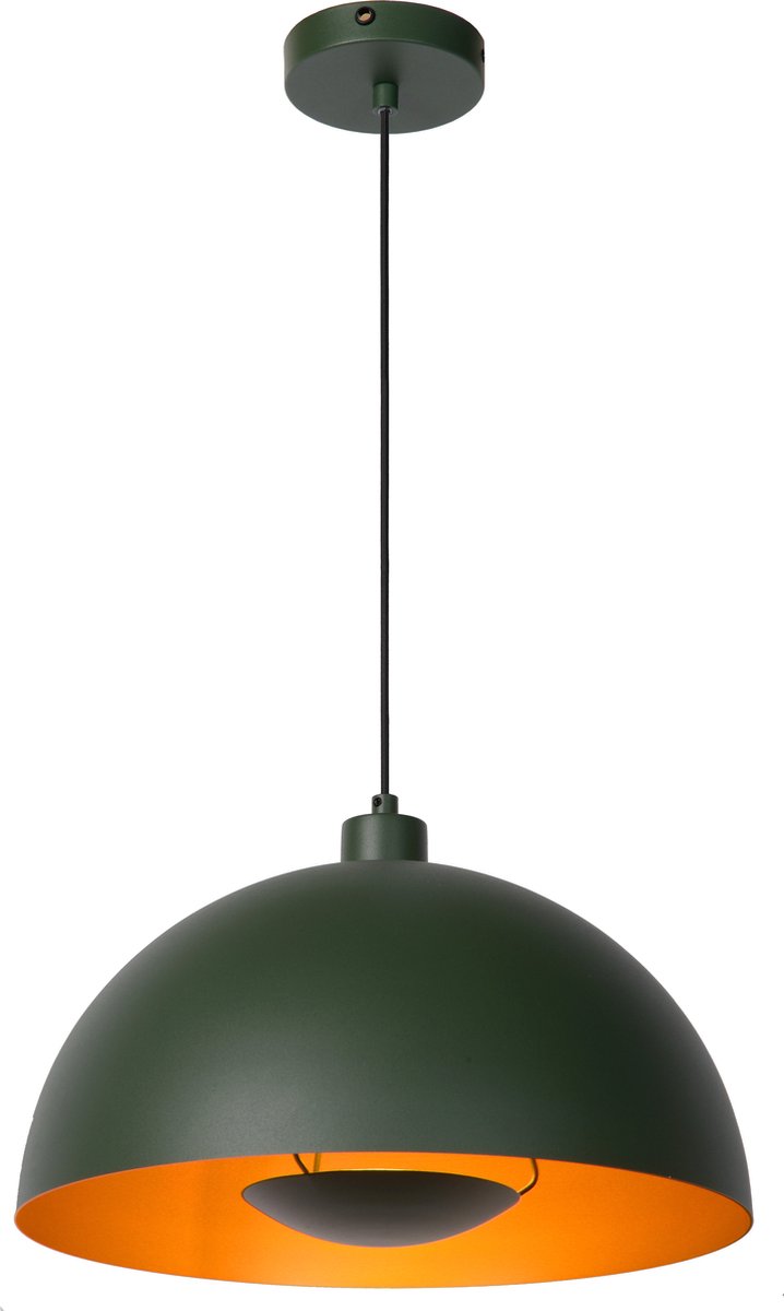 Lucide hanglamp Siemon donkergroen Ø40cm E27