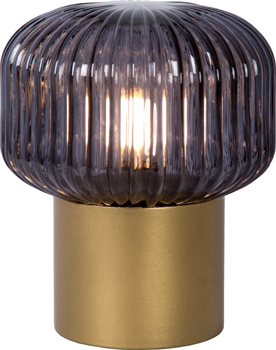 Lucide JANY - Tafellamp - Ø 16 cm - 1xE14 - Mat Goud / Messing