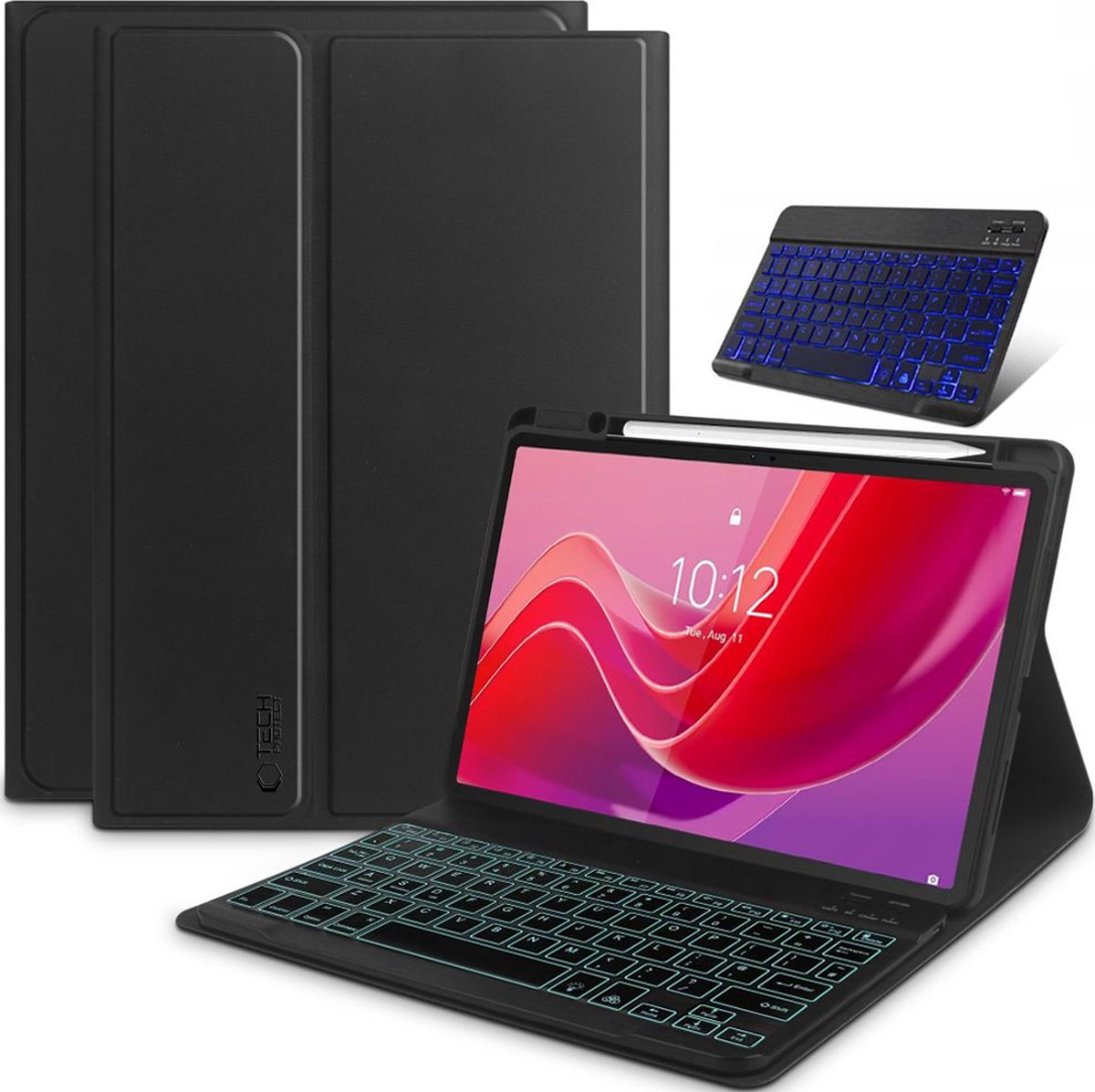 TECH-PROTECT - SC-PEN - + TOETSENBORD LENOVO TAB M11 11.0 TB-330 ZWART