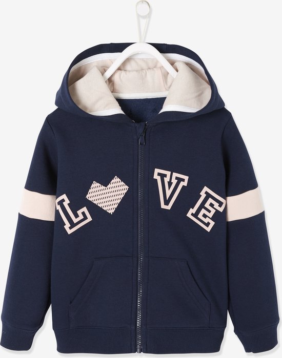 Sweat Zippé à Capuche Sport Garçon Vertbaudet - Molleton Doux Pour École Et Activités