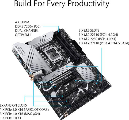 ASUS PRIME Z790 - Moederbord - Intel LGA 1700