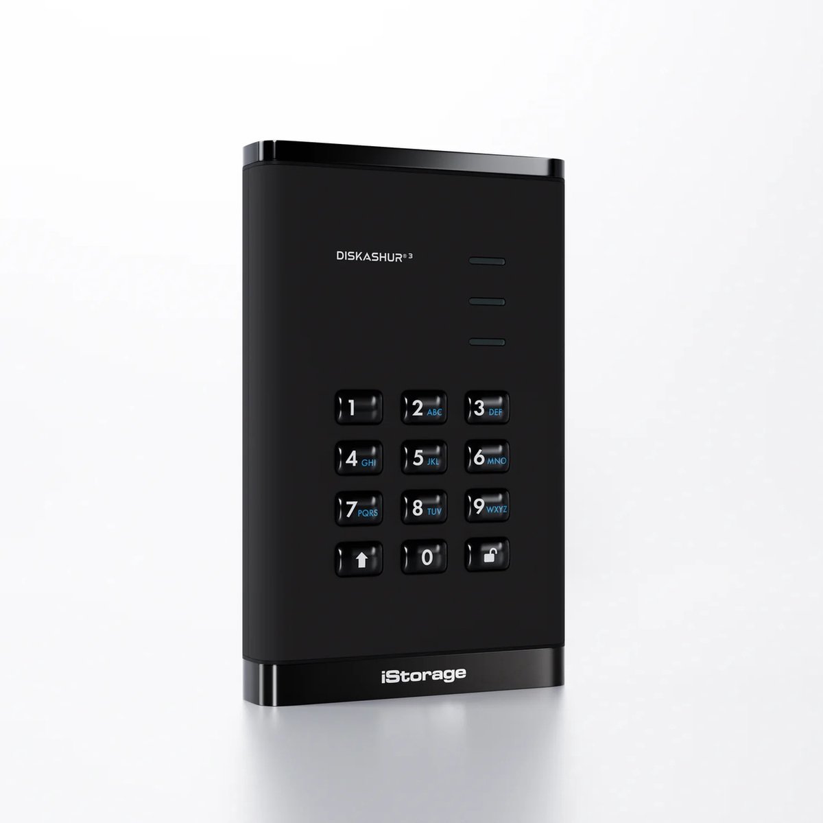 iStorage diskAshur3 SSD – externe Solid State Drive – 1TB – USB – 256-bit – Zwart