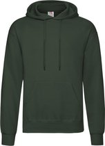 Fruit of the Loom Sweater - met capuchon - donkergroen - volwassenen - Hoodie 2XL