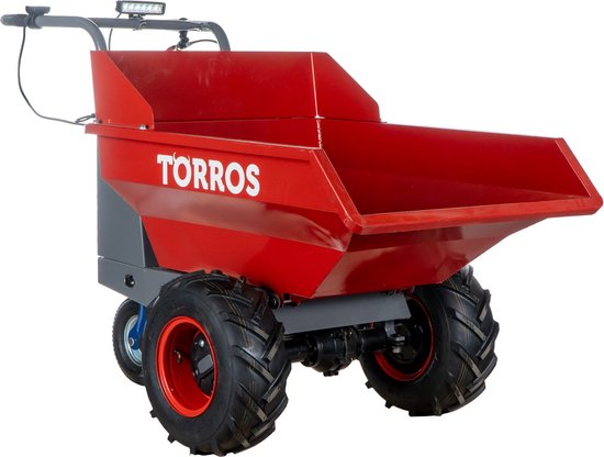 Elektrische dumper 220 liter 400kg 3 wielen batterij 48V 12Ah Torros MED400 van Torros — afbeelding 5