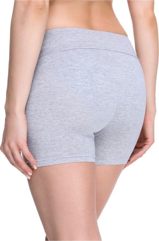 Merry Style Dames Korte Leggings - Sport - Vrijetijdsbroek - Shorts - Sporbroek - Yogabroek - Brede Taille - MS-MS10-284-LE - Gemêleerd - S