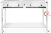 Bol.com HENDI Grill-Master Quattro – 4 branders – roestvast staal – 1330x600x920 mm aanbieding