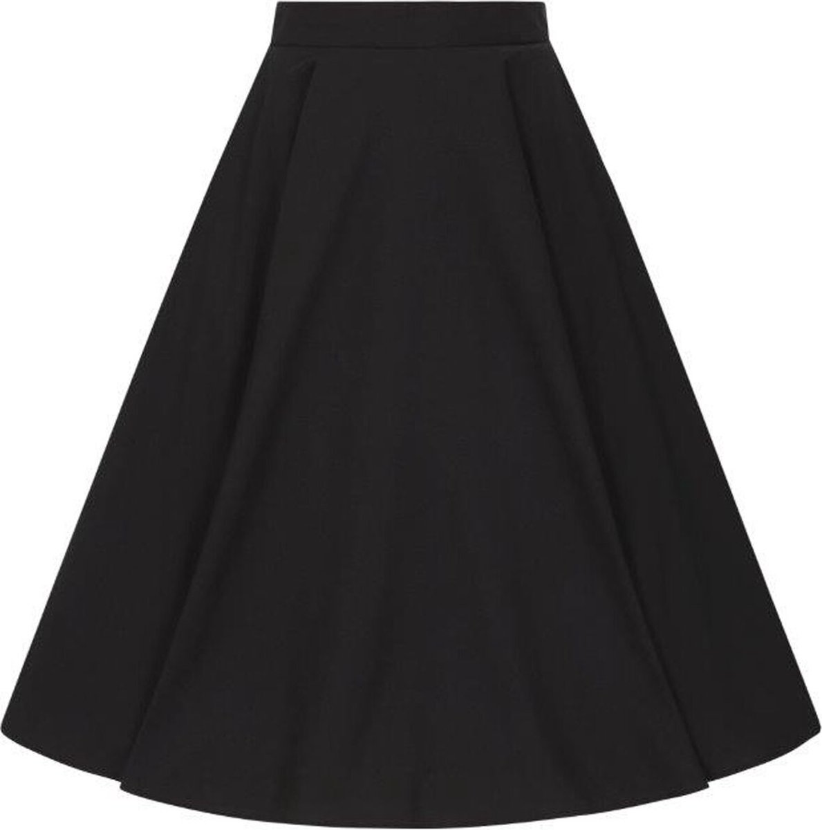 Hell Bunny Abi 50s Dames Midirok - zwart - L