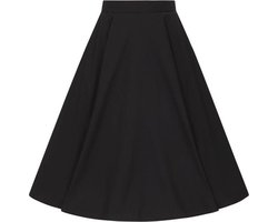 Hell Bunny Abi 50s Dames Midirok - zwart - L