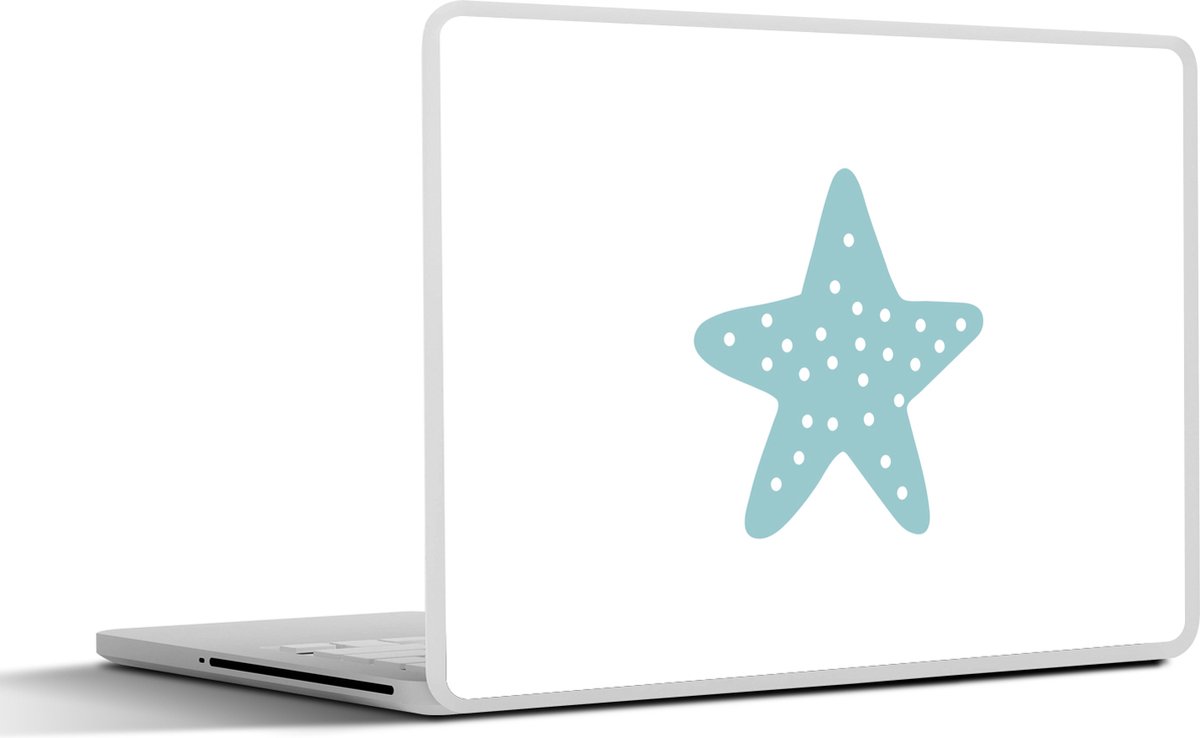 Laptop sticker - 17.3 inch - Ster - Stippen - Pastel - Meiden - Jongens - Kids - 40x30cm - Laptopstickers - Laptop skin - Cover