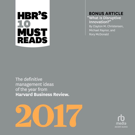 HBR's 10 Must Reads 2017 - cover