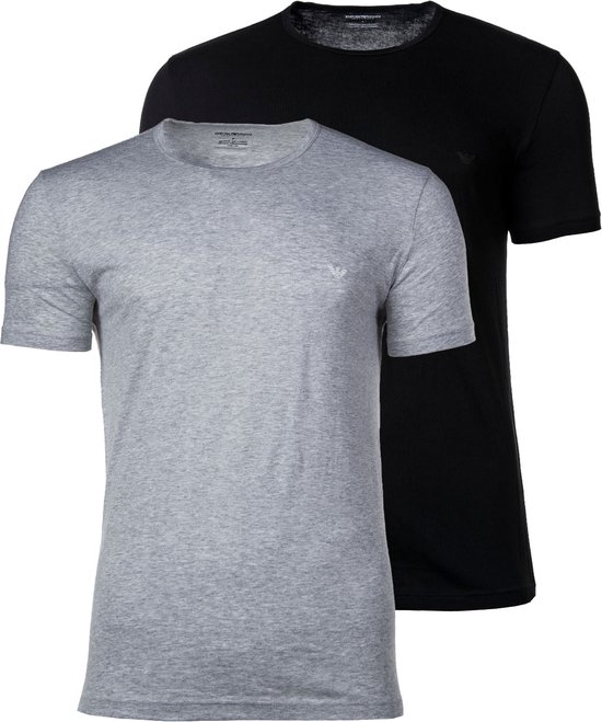 Emporio Armani T shirt Maat S Mannen zwart grijs bol