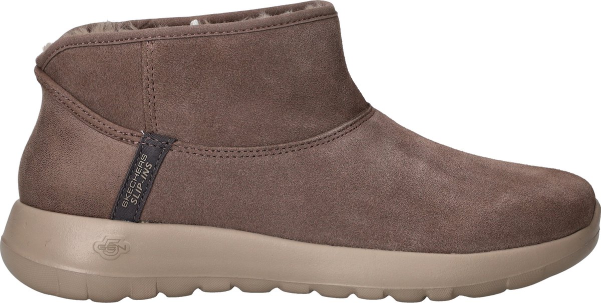 Skechers Hands Free Slip-Ins On-the-Go dames gevoerde boot - Taupe - Maat 42