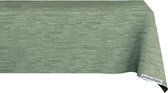 Nappe Aspect Lin Vert Olive 140x240cm - Nappe Lavable - Plastique