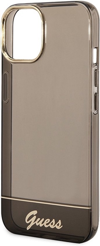 Étui arrière translucide Guess pour Apple iPhone 14 Plus (6,7") - Zwart