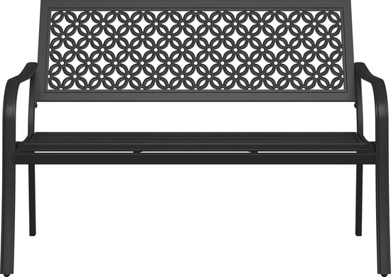 Metalen Tuinmeubels - Bank 7 Tot 8 Personen Modulaire En Salontafel Gegalvaniseerde Ijzeren Frames