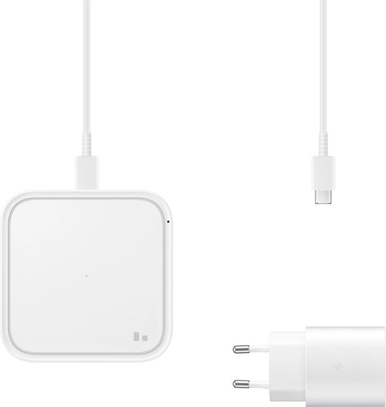 Samsung Wireless Charger Pad - met travel adapter - Wit