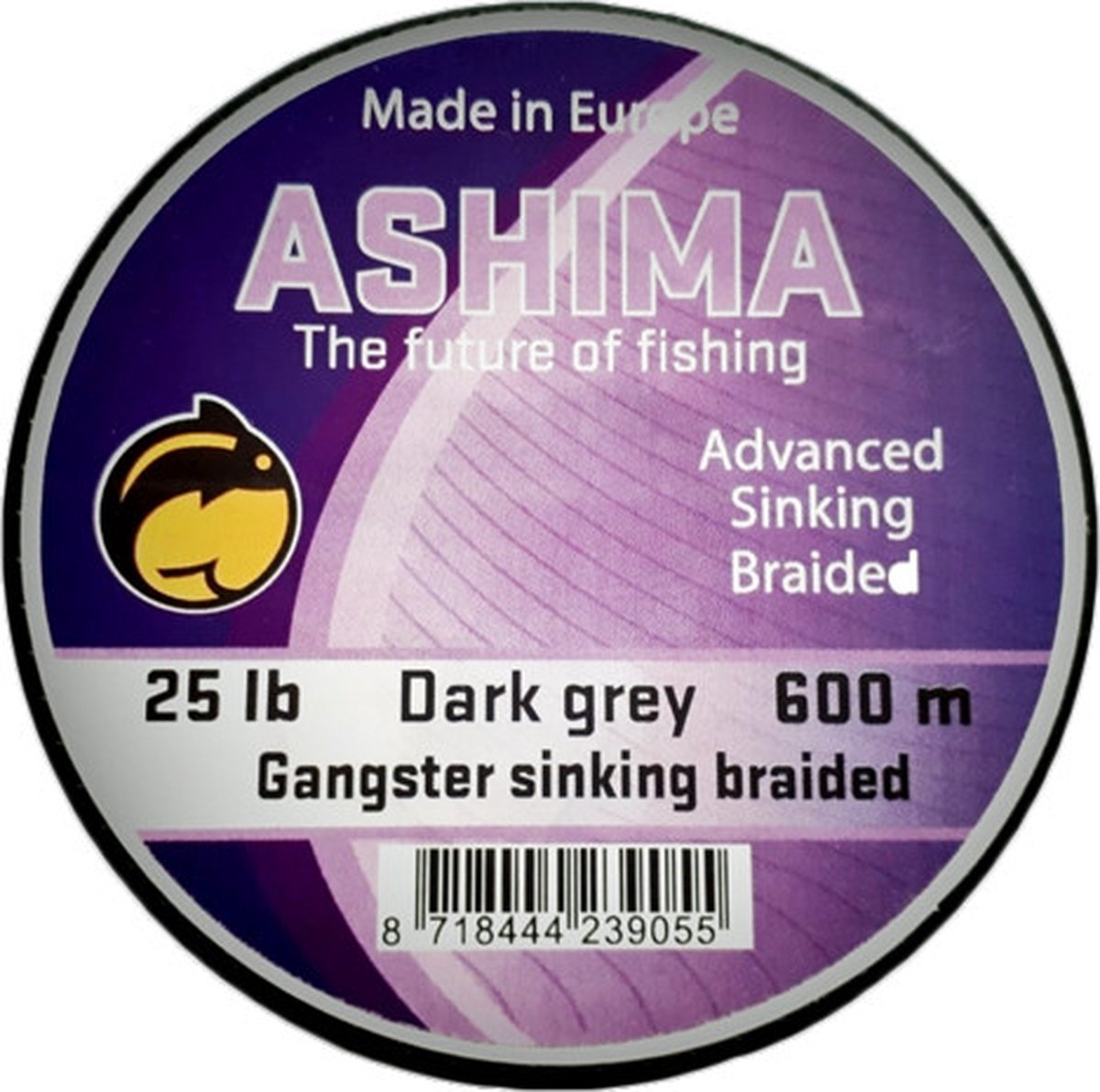 Ashima Gangster Sinking Braided Line - 600m Dark Brown