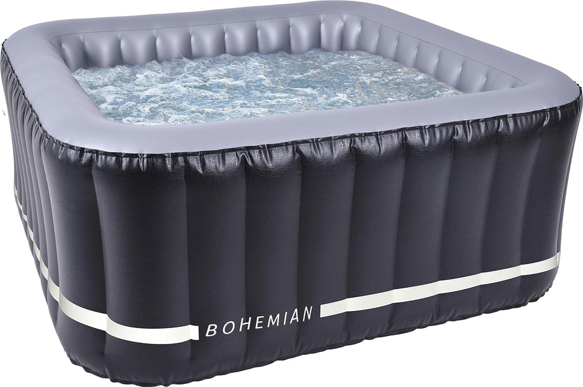 Bol.com Opblaasbare vierkante Spa 2 + 2 zits voor binnen en buiten - Comfortabele Wellness ervaring aanbieding