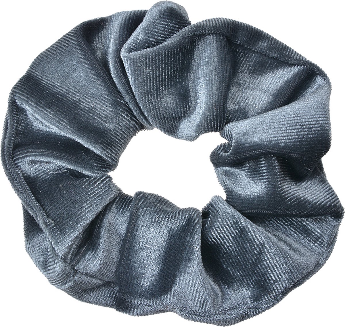 Clayre & Eef Haarelastiek Ø 10 cm Grijs Velours