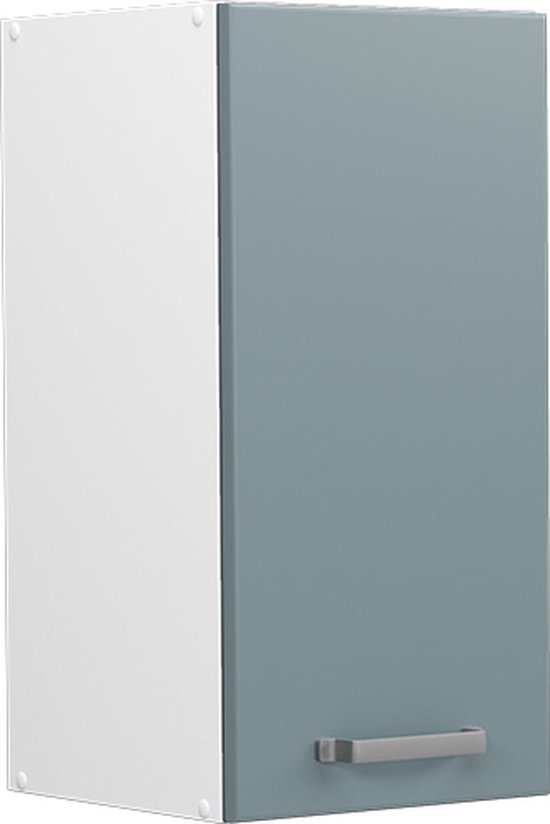 Vicco Armoire suspendue universelle R- Line, Blauw gris/ Wit, 30 cm avec porte
