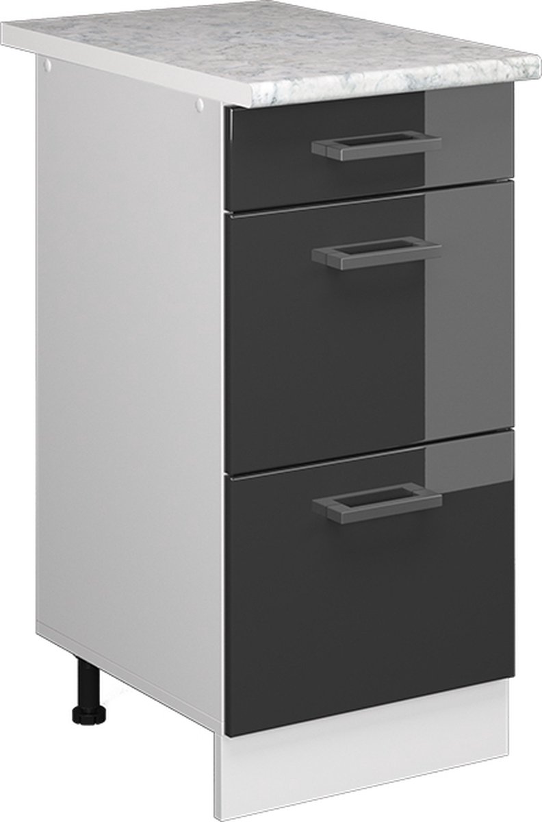 Vicco R-Line Universele onderkast – 40 cm met laden Antraciet Hoogglans