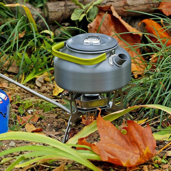 Gasfornuis 3500 W met piëzo-ontsteking en winddicht ontwerp - Licht campinggasfornuis voor 1-2 personen - Campingkookgerei voor outdoor, picknick en wandelen — afbeelding 4